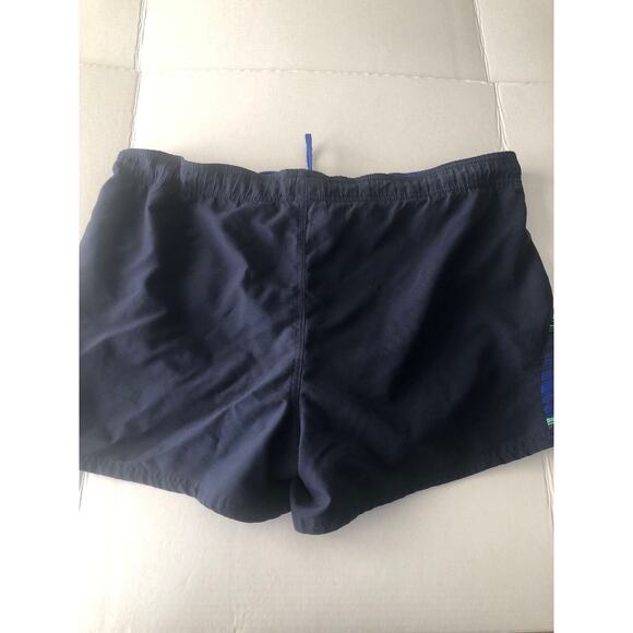 Nike Swim Trunks Shorts Size XL Mens Blue Drawstring Short Stripes Navy GUC - Picture 6 of 11